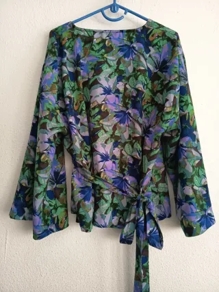 Blusa Talla XL Estampado Floral