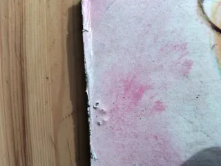 Quadro vintage big eyes anni 70