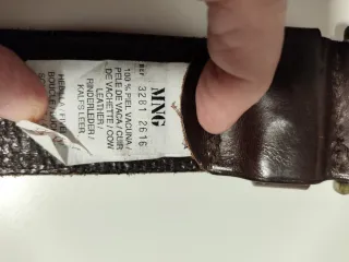 Cinturón Mango Marrón 90 cm