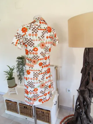 Vestido Vintage 60s/70s Floral T.42