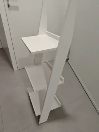 Estantería mesa auxilar moderna blanca