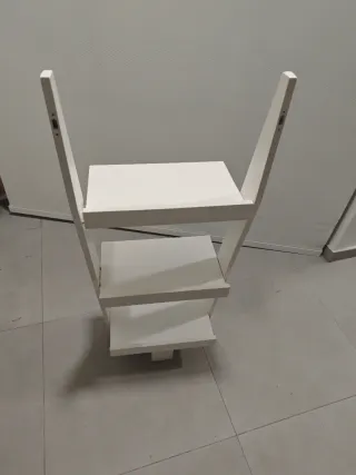 Estantería mesa auxilar moderna blanca