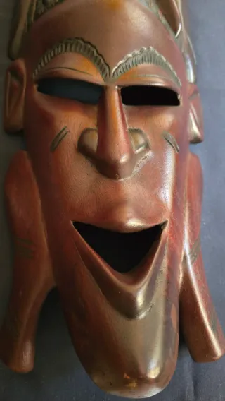 Careta Africana Madera Tallada