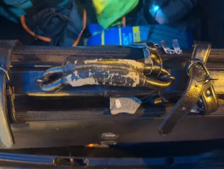 Maleta Dunhill Negra Cuero