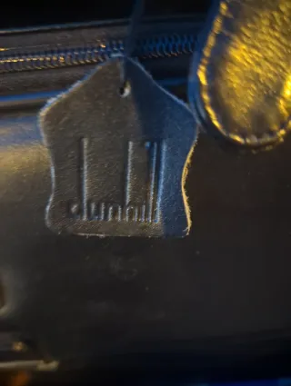 Maleta Dunhill Negra Cuero