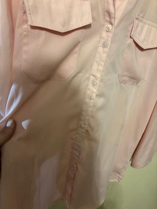 Camisa rosa Blanco Talla L