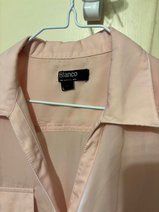 Camisa rosa Blanco Talla L