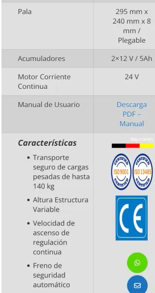 Carro eléctrico sube escaleras Cargomaster