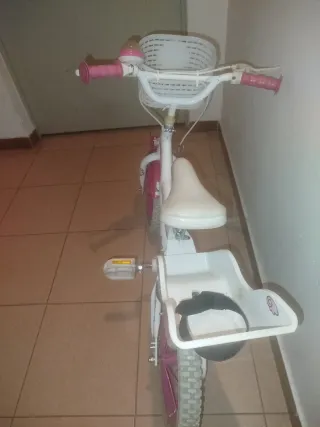 Bicicleta niña 14 con cesta y asiento