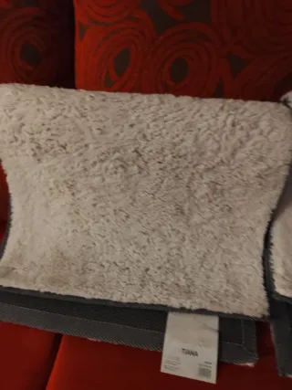 2 Alfombras Beige/Blanco Suaves