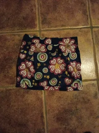 Falda Desigual Multicolor