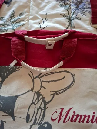 Bolso Minnie Disney Rojo y Beige