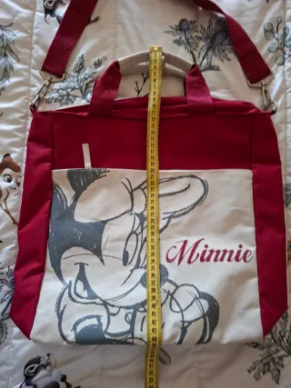 Bolso Minnie Disney Rojo y Beige