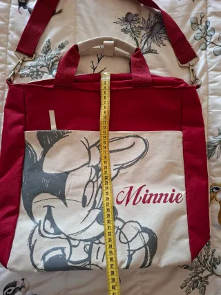 Bolso Minnie Disney Rojo y Beige