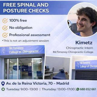 Free spine & posture check Madrid