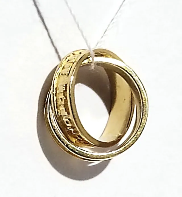 Colgante alianzas 18k 1gr Tú y Yo