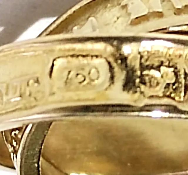 Colgante alianzas 18k 1gr Tú y Yo