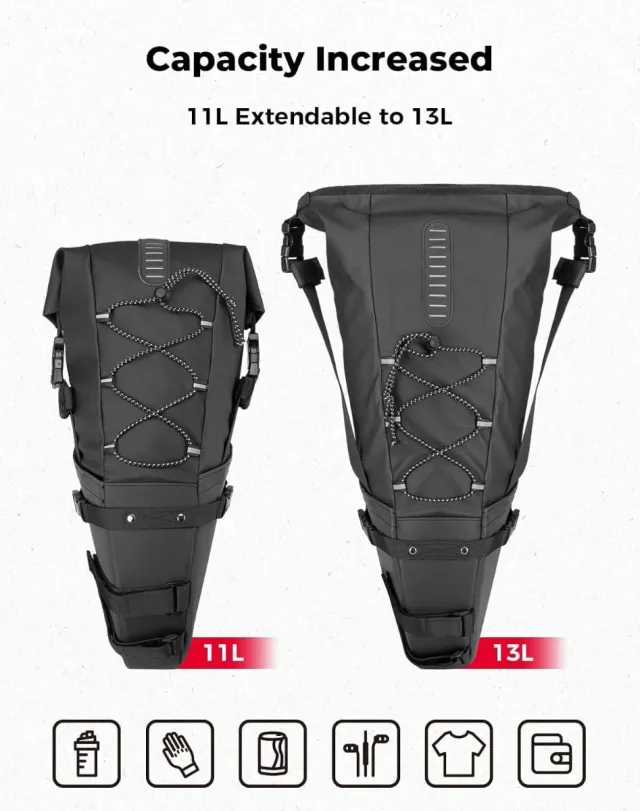 Alforja KEMIMOTO 11L para sillín de bici