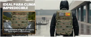 Mochila Táctica 50L Impermeable MOLLE
