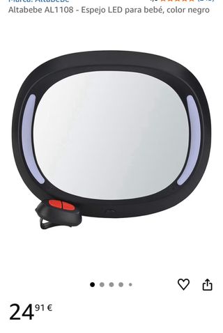 Espejo LED Coche Bebé Altabebe AL1108 Negro