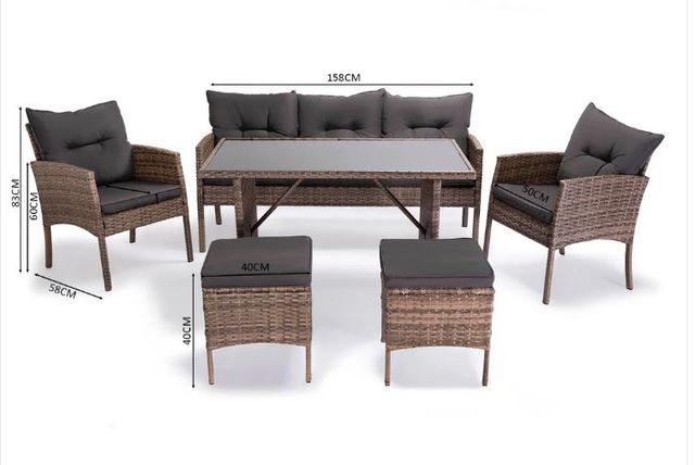 Conjunto Terraza Ratán Oferta