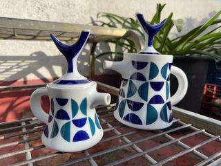 Lechera Sargadelos AB1 Porcelana Azul/Blanco/Verde