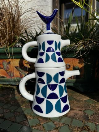 Lechera Sargadelos AB1 Porcelana Azul/Blanco/Verde