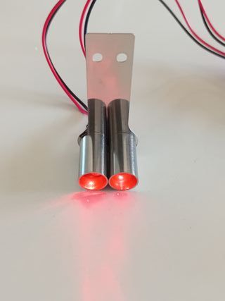 Simulazione Scarico Rc Doppio 2 Luci Led Drift