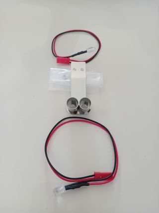 Simulazione Scarico Rc Doppio 2 Luci Led Drift