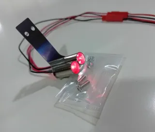 Simulazione Scarico Rc Doppio 2 Luci Led Drift