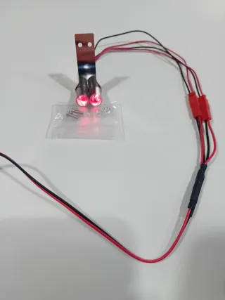 Simulazione Scarico Rc Doppio 2 Luci Led Drift