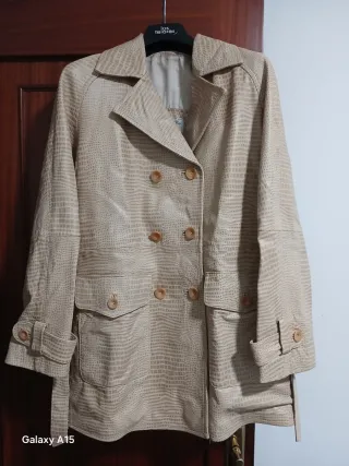 Chaqueta Piel Ovino Mujer Beige