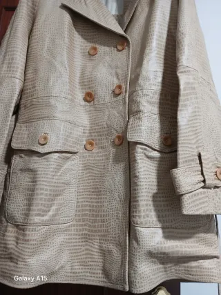 Chaqueta Piel Ovino Mujer Beige