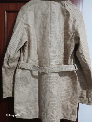 Chaqueta Piel Ovino Mujer Beige