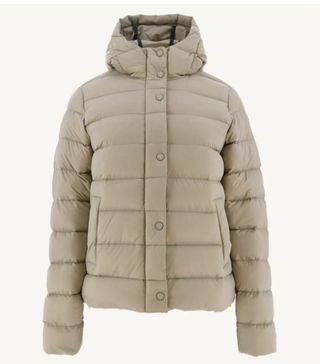 Chaqueta plumón beige