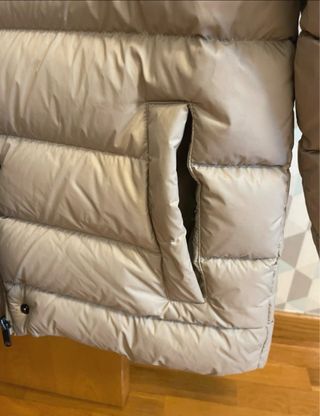 Chaqueta plumón beige