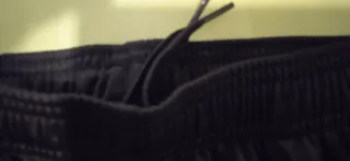 Pantalón de deporte largo bolsillos negro Talla S