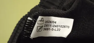 Pantalón de deporte largo bolsillos negro Talla S