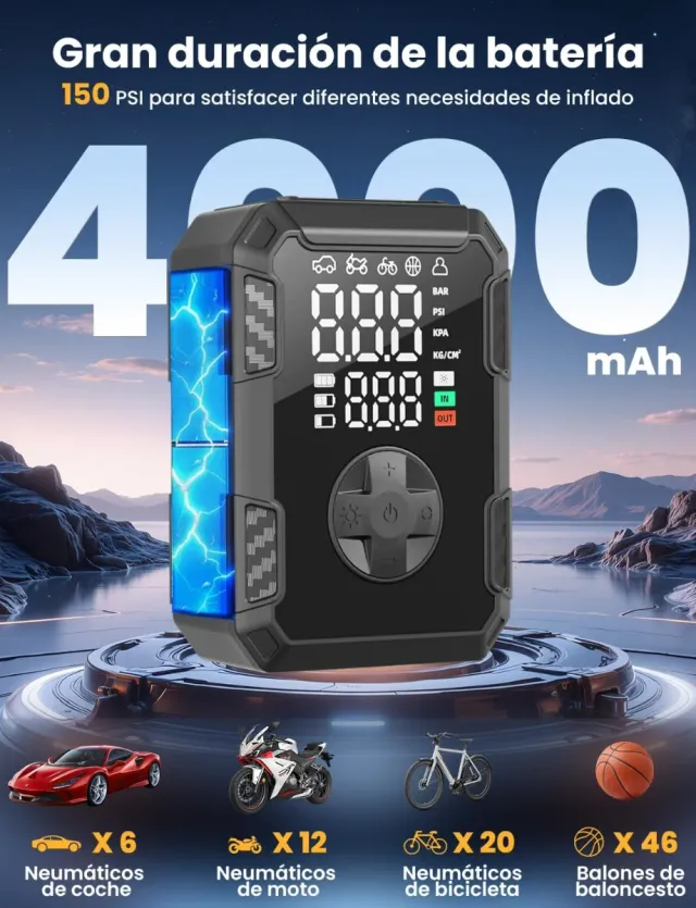 Compresor Aire Portátil Oasser 150 PSI