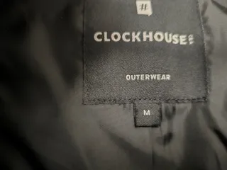 Abrigo paño Clockhouse gris talla M