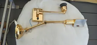 4 Apliques de pared articulados dorados