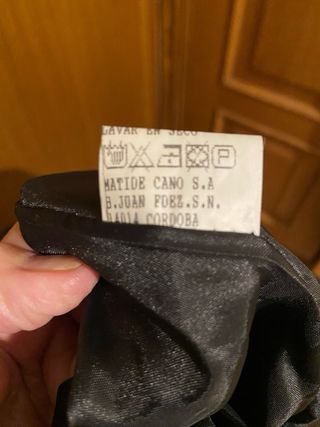 Vestido largo encaje y satén