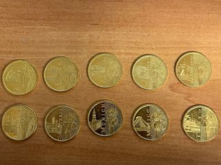 Lote 10 Monedas Juegos Olímpicos