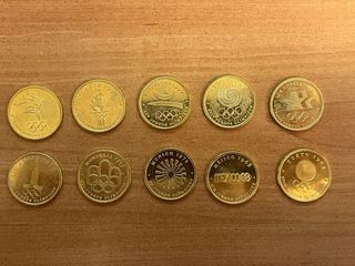 Lote 10 Monedas Juegos Olímpicos