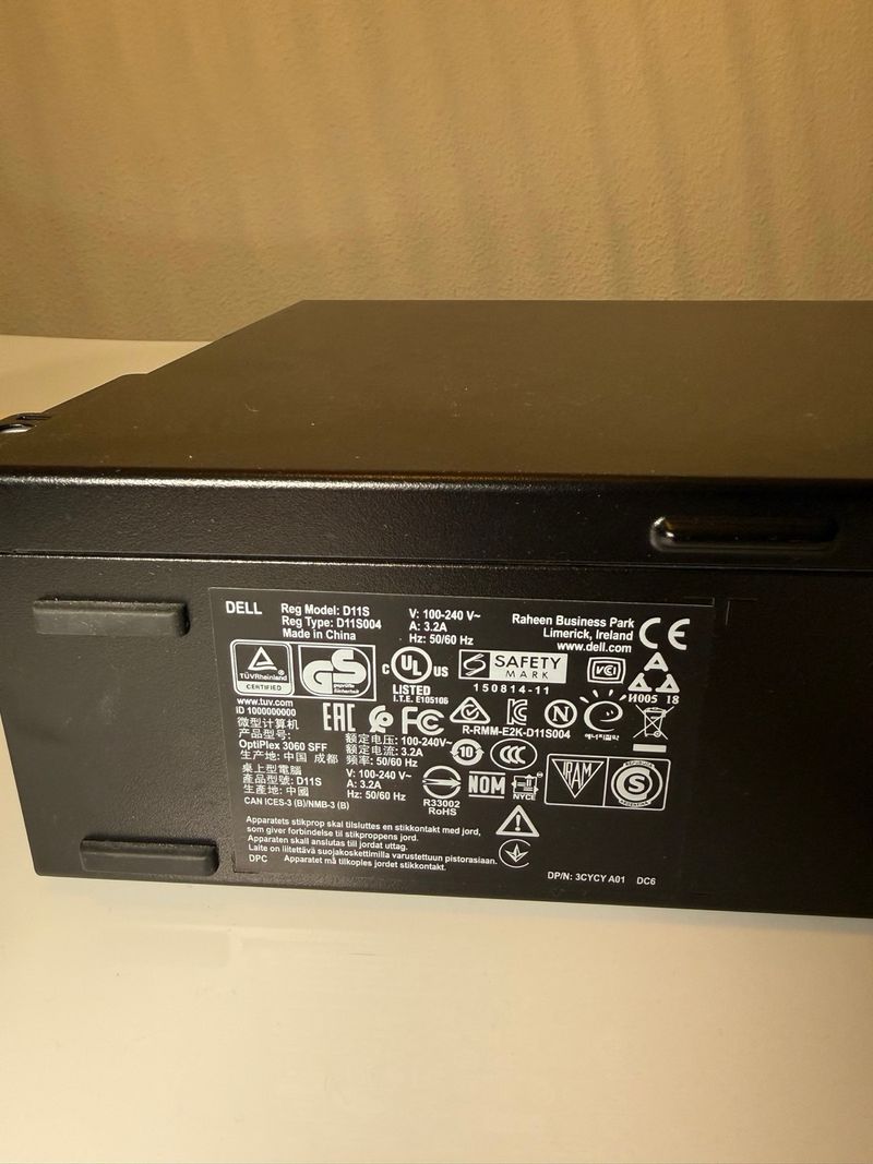 Ordenador Dell Optiplex 3060 Negro afbeelding 3