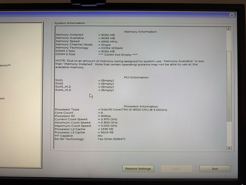 Ordenador Dell Optiplex 3060 Negro afbeelding 5