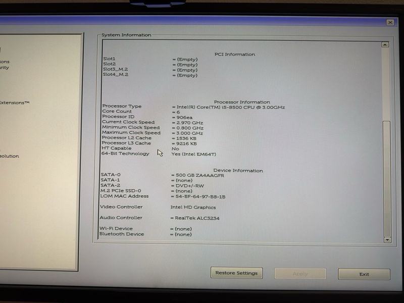Ordenador Dell Optiplex 3060 Negro afbeelding 6