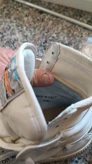 Off-White Scarpe Alte Bianche Taglia 42