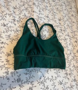 Top deportivo Oysho verde talla s