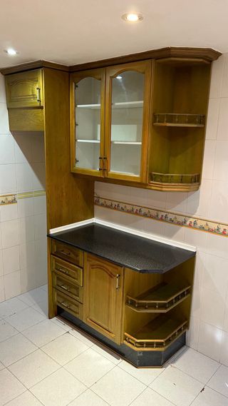 Muebles de cocina madera y metal